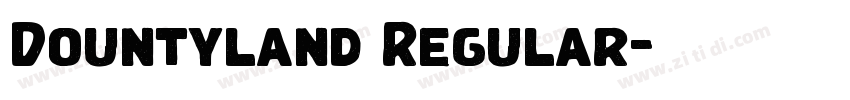 Dountyland Regular字体转换 Dountyland Regular字体转换